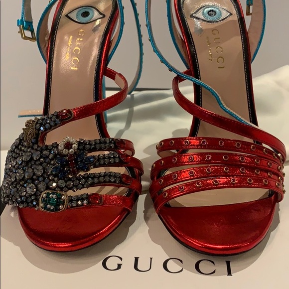 Gucci Wangy Jeweled Sandal - Picture 3 of 6